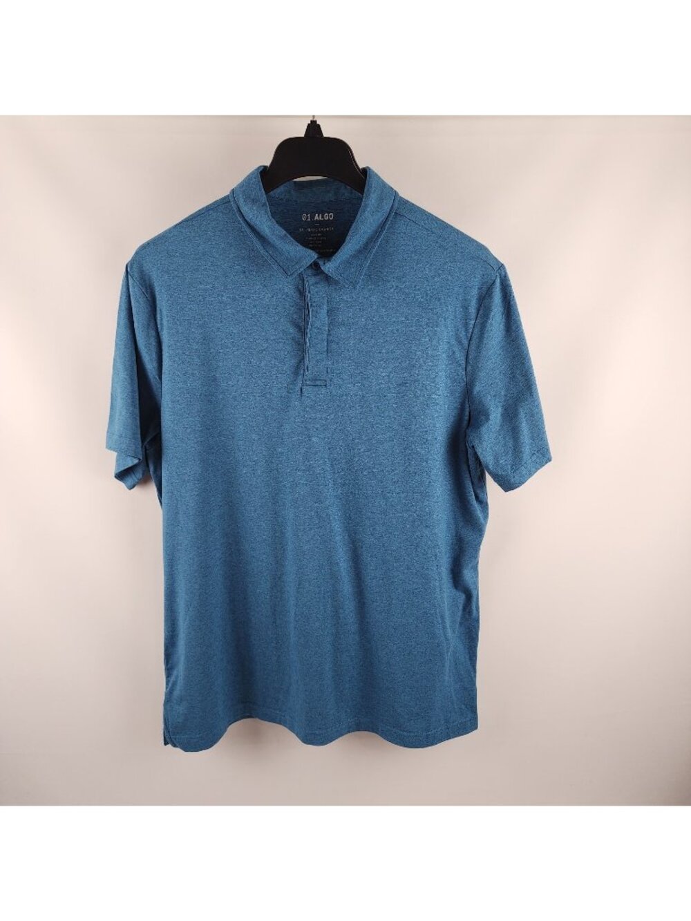 01.Algo Shirt Mens XL Blue Performance S/S Polo